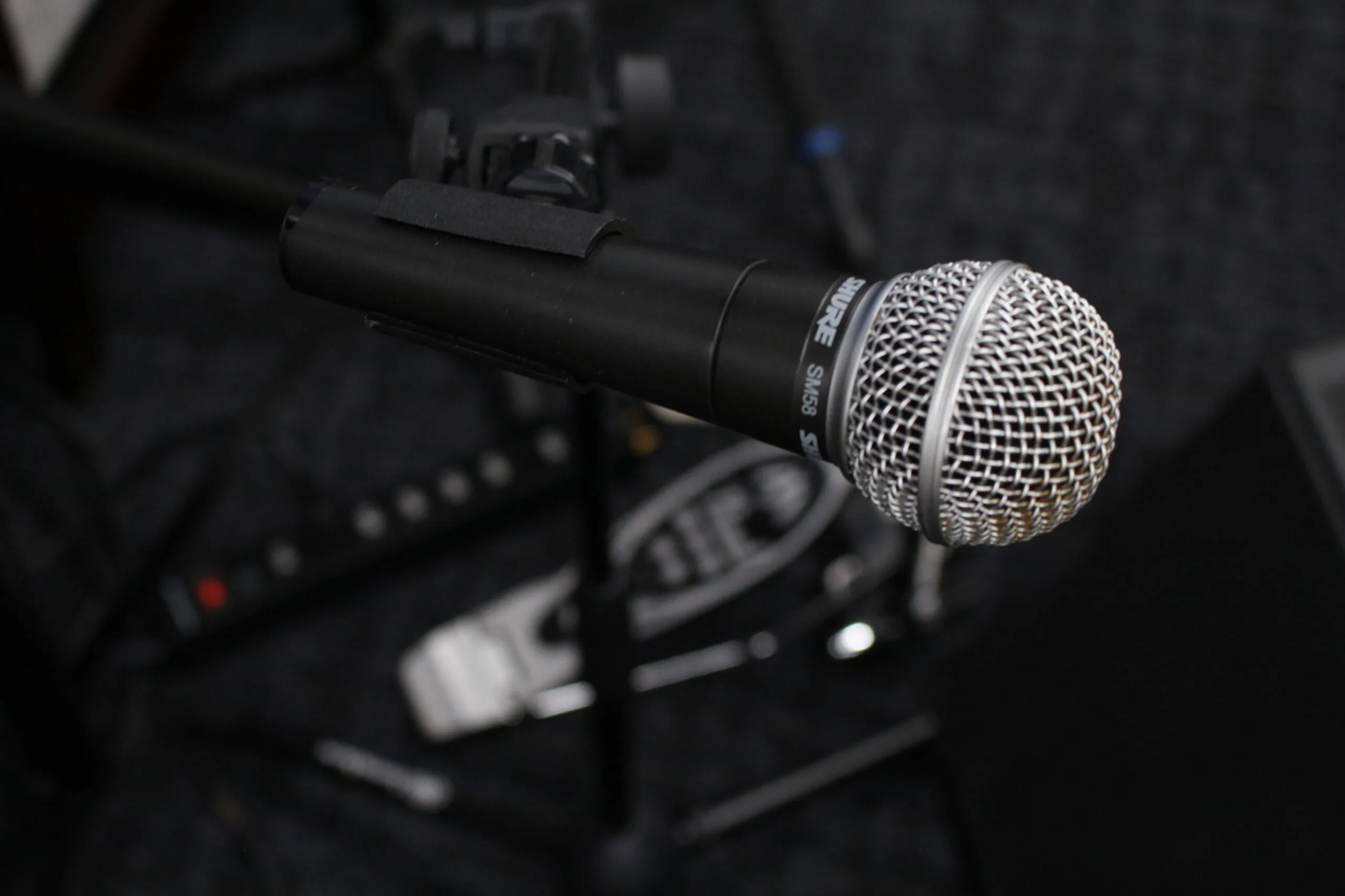 We have 2 Shure SM58s for vocals.